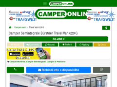 Camper Nuovo Semintegrale Bürstner Travel Van 620 G 2022 VR Camper Druento | CamperOnLine