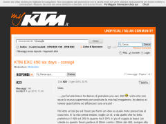 KTM EXC 450 six days - consigli