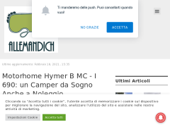 Motorhome Hymer B MC - I 690: un Camper da Sogno Anche a Noleggio