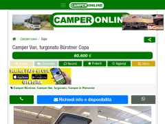 Camper Nuovo Van, furgonato Bürstner Copa 2022 VR Camper Druento | CamperOnLine