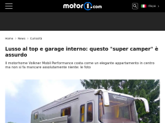 Lusso al top e garage interno: questo "super camper" è assurdo