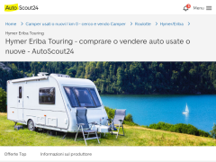 Hymer Eriba Touring usati o nuovi / km 0 - cerco e vendo Hymer Eriba Touring