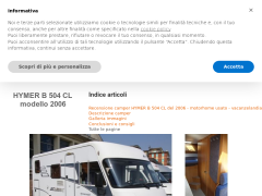 Recensione camper motorhome HYMER B 504 CL del 2006 - Vacanzelandia