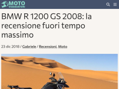 BMW R 1200 GS 2008: la recensione fuori tempo massimo | MotoViaggiatori