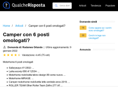 Camper con 6 posti omologati?
