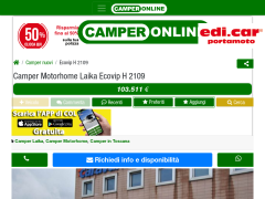 Camper Nuovo Motorhome Laika Ecovip H 2109 2022 Caravanbacci Crespina | CamperOnLine