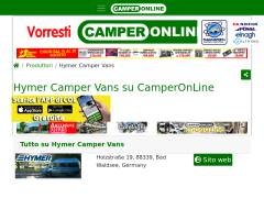 Hymer Camper Vans su CamperOnLine.it | CamperOnLine