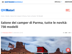 Salone dei camper di Parma, tutte le novità: 730 modelli - QN Motori