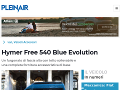 Hymer Free 540 Blue Evolution - Pleinair