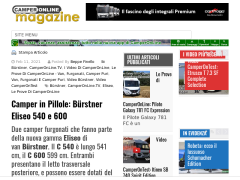Camper in Pillole: Bürstner Eliseo 540 e 600 - COL Magazine