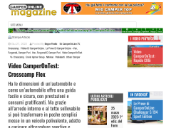 Video CamperOnTest: Crosscamp Flex - CamperOnLine Magazine
