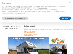 Recensione camper mansardato LAIKA ECOVIP 3L del 1997 - Vacanzelandia