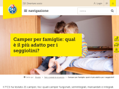 Camper per famiglie: qual è il più adatto per i seggiolini? - TCS Svizzero