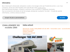 Vacanzelandia - Recensione camper CHALLENGER 163 del 2005 - mansardato usato - vacanzelandia