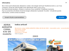 Vacanzelandia - Recensione camper mansardato ADRIA ADRIATIK CORAL 630 DK