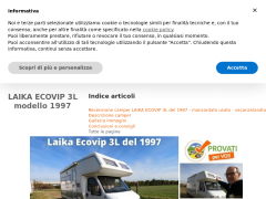 Recensione camper mansardato LAIKA ECOVIP 3L del 1997 - Vacanzelandia