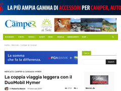 La coppia viaggia leggera con il DuoMobil Hymer - Vita in Camper