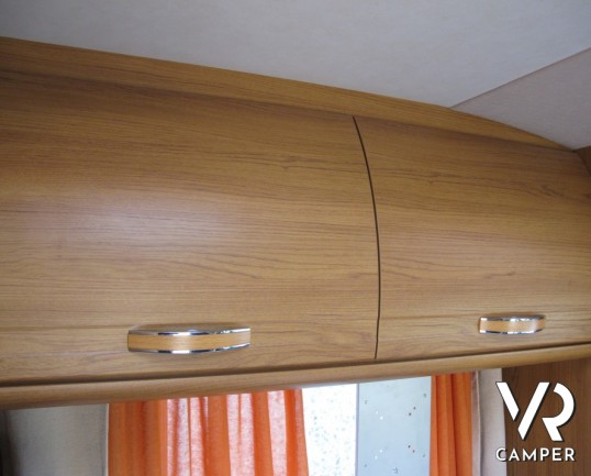 Rimor Sailer 599 TC: camper semintegrale usato compatto con garage posteriore alto, su meccanica Fiat Ducato.