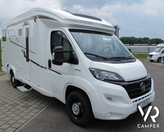 Hymer T 578 GL: camper nuovo semintegrale, 4 posti omologati, bagno con doccia separata e ampio garage