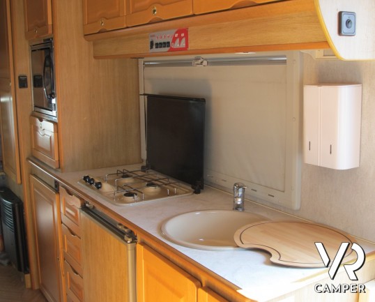 Pegaso 58 camper usato garantito per famiglia con 6 posti letto, ottima prima esperienza, letti a castello posteriori e ampia dinette