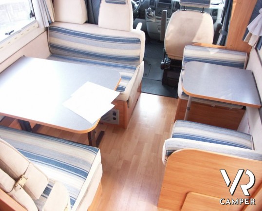Adria S 690 DK: camper usato mansardato con letti a castello in coda,meccanica Fiat