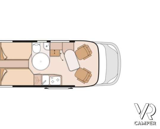Knaus Boxstar Plus Lifetime 600: furgone attrezzato in versione speciale con letti gemelli e doccia separata