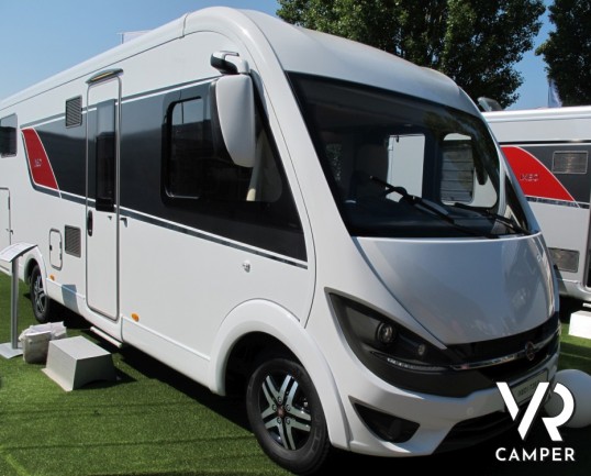 Burstner Ixeo I 728 G: camper motorhome nuovo con doppio pavimento termico, letti gemelli posteriori su ampio garage, oltrei 7 metri di lunghezza