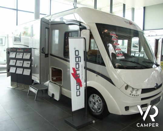 Carthago C-Tourer I 148: camper motorhome Carthago con ampio garage e letti gemelli in coda, oltre i 7 metri di lunghezza