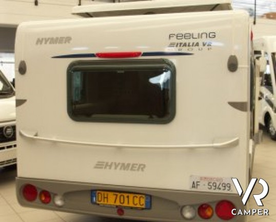 Eriba Feeling 430: caravan usata a Torino, introvabile sul mercato con il tetto rialzabile e solo 1.100 kg di peso a pieno carico.