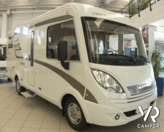 Hymer Exsis-I 564: motorhome hymer sotto i sette metri di lunghezza con dinette e bagno grandi e letto posteriore matrimoniale