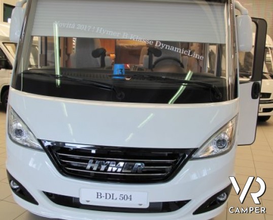 Hymer B 504 DL: motorhome di lusso Hymer con garage, 3 posti letto, full optional.