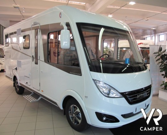 Hymer B 588 DL: camper nuovo motorhome in Piemonte, letti gemelli con ampio garage, camper leggero in patente B