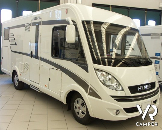 HYMER B 594 PREMIUM LINE: camper motorhome nuovo Hymer in Piemonte con ampio garage, bagno e doccia separata, lunghezza sotto i 7 metri.