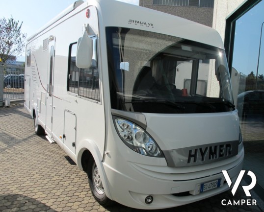 HYMER BL-KLASSE 694: motorhome Hymer con garage, in patente C, bagno e doccia separata, interni in pelle.