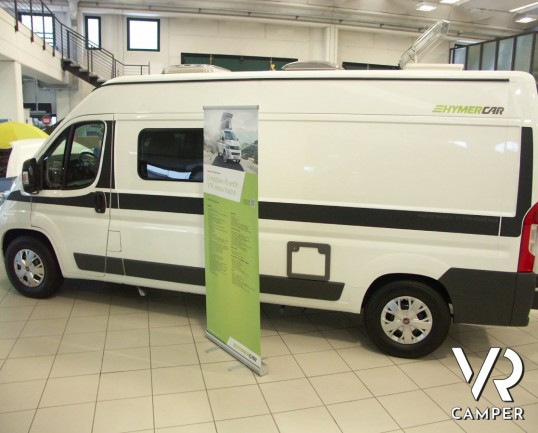 HYMER CAR GRAND CANYON: camper puro attrezzato, con letto matrimoniale in coda.