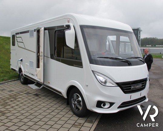 Hymer Exsis-I 678: nuovo motorhome Hymer con letti gemelli posteriori, dinette a L e bagno e doccia separata. Nuovo modello 2018