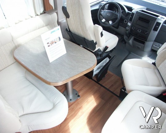 Hymer MLI 620: motorhome nuovo su mercedes con garage doccia e bagno separati