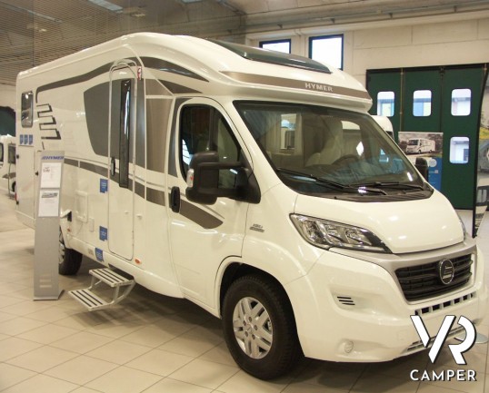 HYMER TRAMP 568 SL: camper semintegrale nuovo con doppio pavimento e letti gemelli con garage.