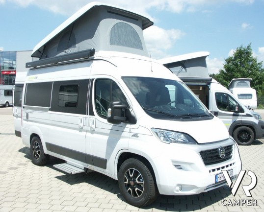 Hymer Car Ayes Rock: furgone 2 posti compatto con letto matrimoniale in coda e bagno