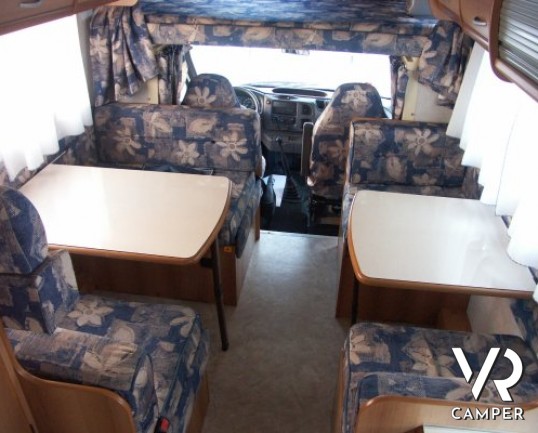 Rimor SuperBrig 680: camper mansardato usato 7 posti letto, 6 posti omologato con garage.