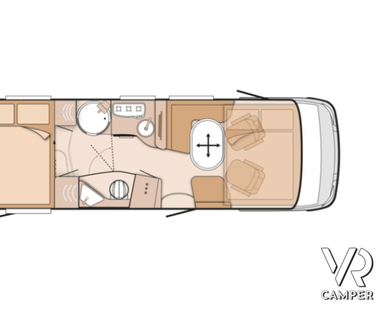 Knaus Sun-I 700 LG: maxi motorhome in patente C con letto matrimoniale posteriore, ampio bagno con doccia separata full optional.