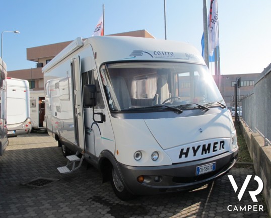 Hymer B 644_camper usato motorhome_4 posti_letto matrimoniale_letto basculante_ampia dinette_garage_camper usato occasione_ottime condizioni_i