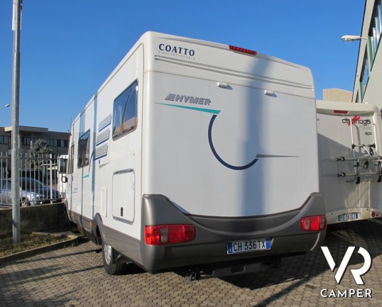 Hymer B 644_camper usato mansardato_camper 4 posti_letto matrimoniale_letto basculante_ampia dinette_garage_camper usato occasione_ottime condizioni_i