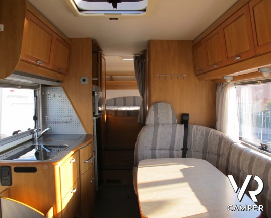 Hymer B 644_camper usato motorhome_camper 4 posti_letto matrimoniale_letto basculante_ampia dinette_garage_camper usato occasione_ottime condizioni_i