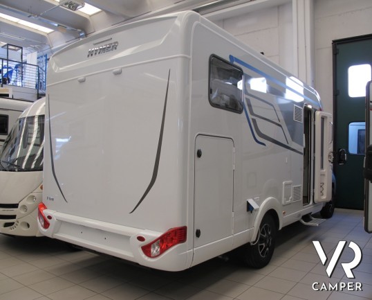 Hymer Tramp GL 578 "Ambition": camper nuovo semintegrale con letti gemelli, letto basculante, bagno e doccia separati_italiavr vendita camper torino d