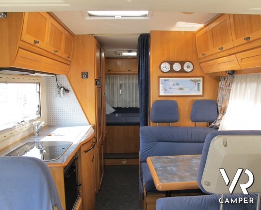 Hymer Starline 680 Classic: camper usato motorhome, 6 posti omologati, con portabici, retrocamera, antenna satellitare. ItaliaVR vendita e noleggio ca