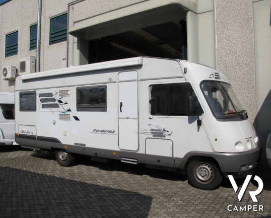 Hymer Starline 680 Classic: camper usato motorhome, 6 posti omologati, con portabici, retrocamera, antenna satellitare. ItaliaVR vendita e noleggio ca