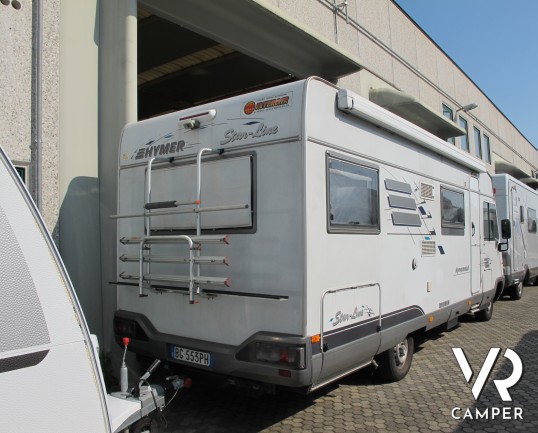 Hymer Starline 680 Classic: camper usato motorhome, 6 posti omologati, con portabici, retrocamera, antenna satellitare. ItaliaVR vendita e noleggio ca