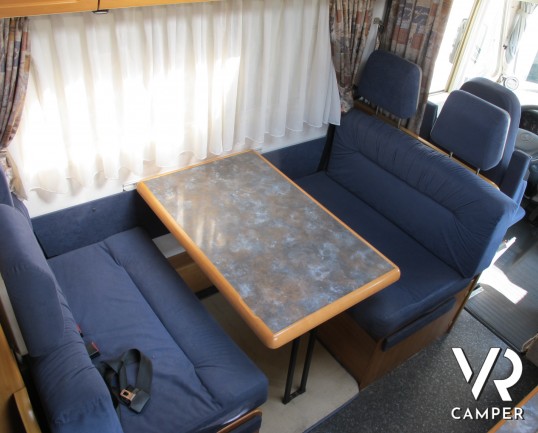 Hymer Starline 680 Classic: camper usato motorhome, 6 posti omologati, con portabici, retrocamera, antenna satellitare. ItaliaVR vendita e noleggio ca