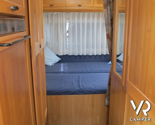 Hymer Starline 680 Classic: camper usato motorhome, 6 posti omologati, con portabici, retrocamera, antenna satellitare. ItaliaVR vendita e noleggio ca